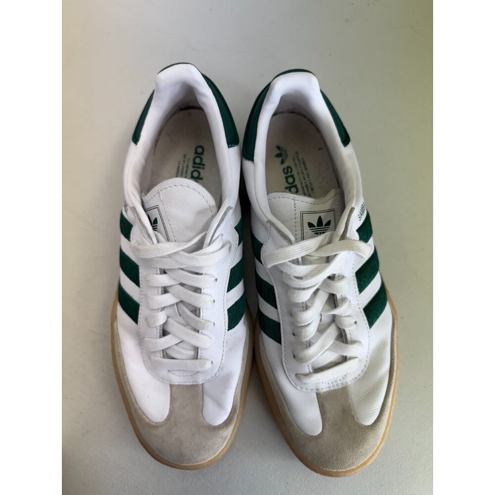 Adidas Sambae Womens Size 9.5 Cloud White Collegiate Green Gum ID0440 - Picture 8 of 9